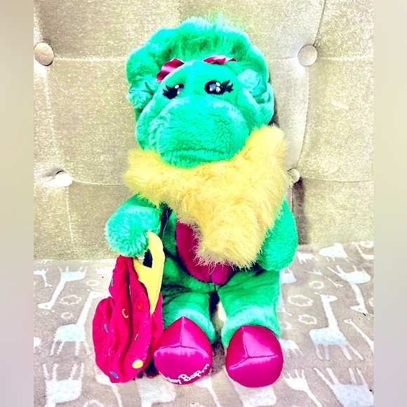 BARNEY THE DINOSAUR BABY BOP PRINCESS PLUSH WITH PURSE 1996 RARE!! - Picture 1 of 6
